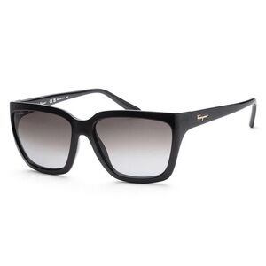 Salvatore Ferragamo Black Square Sunglasses SF1018S